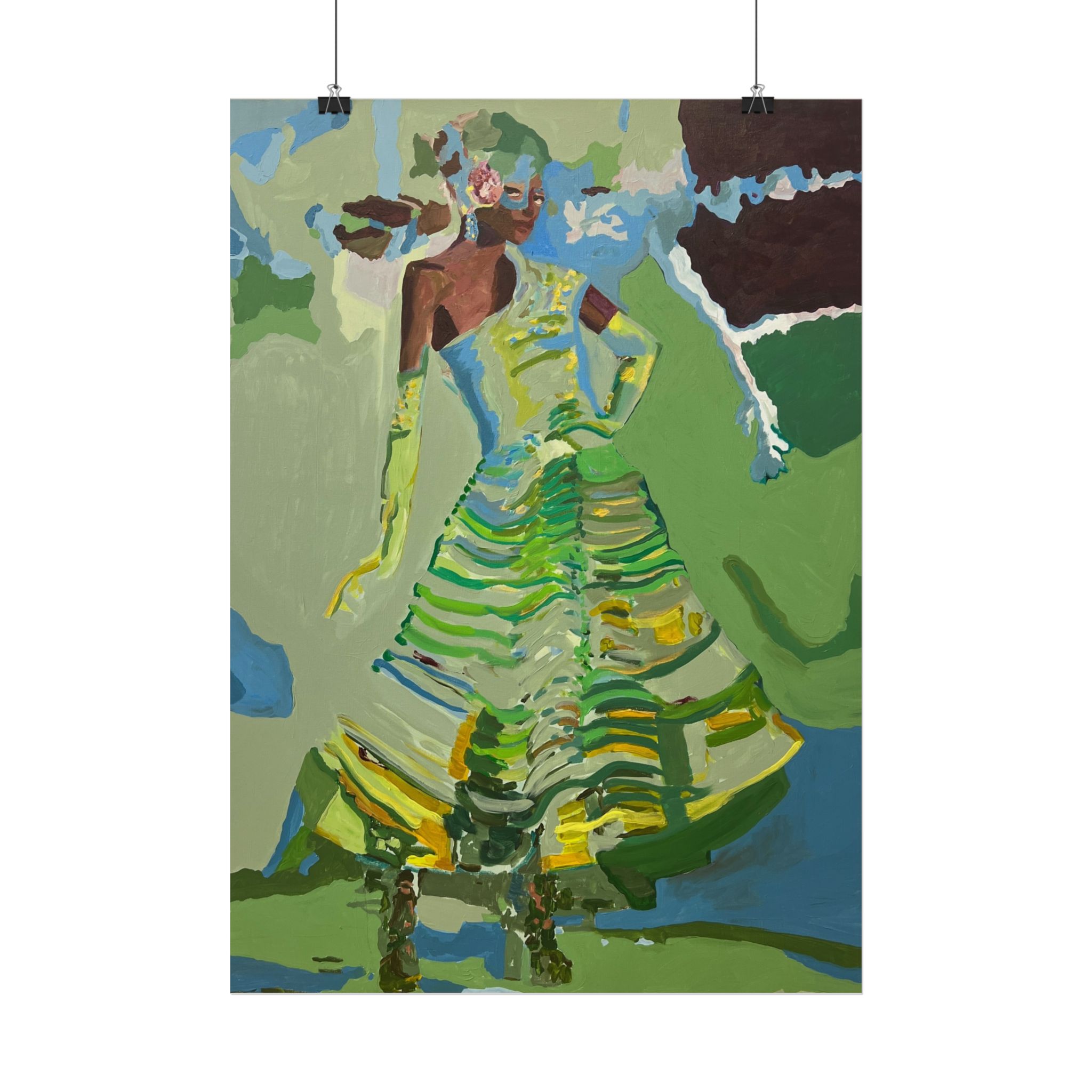 Woman In The Green Dress