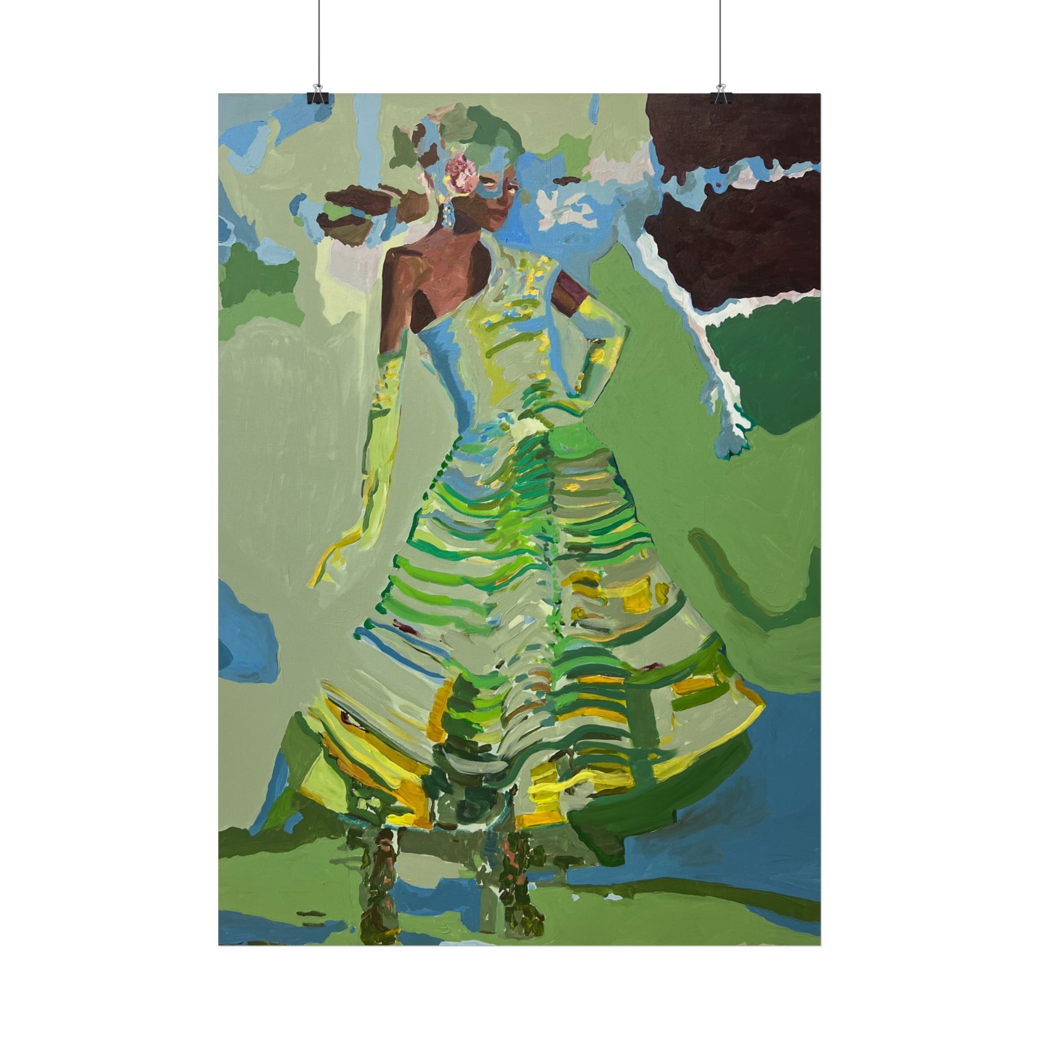 Woman In The Green Dress
